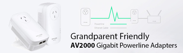 Grandparent Friendly AV2000 Powerline Adapter