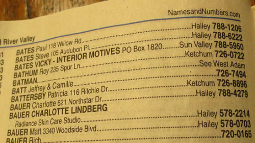 How Adam West played a prank using his local phone book